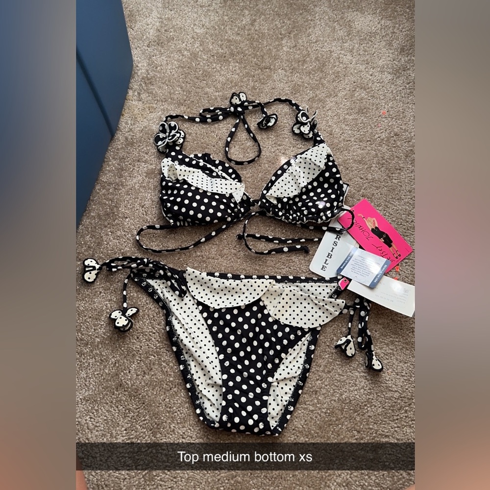 Betsy Johnson reversible bikini